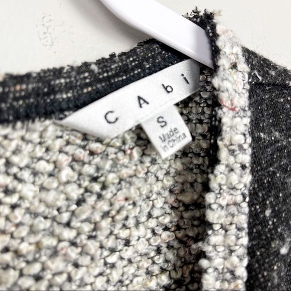 CAbi Coco Shell Tweed Short Sleeved Sweater - Picture 4 of 5